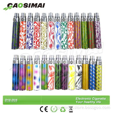 made in china carved colorful battery 650mah